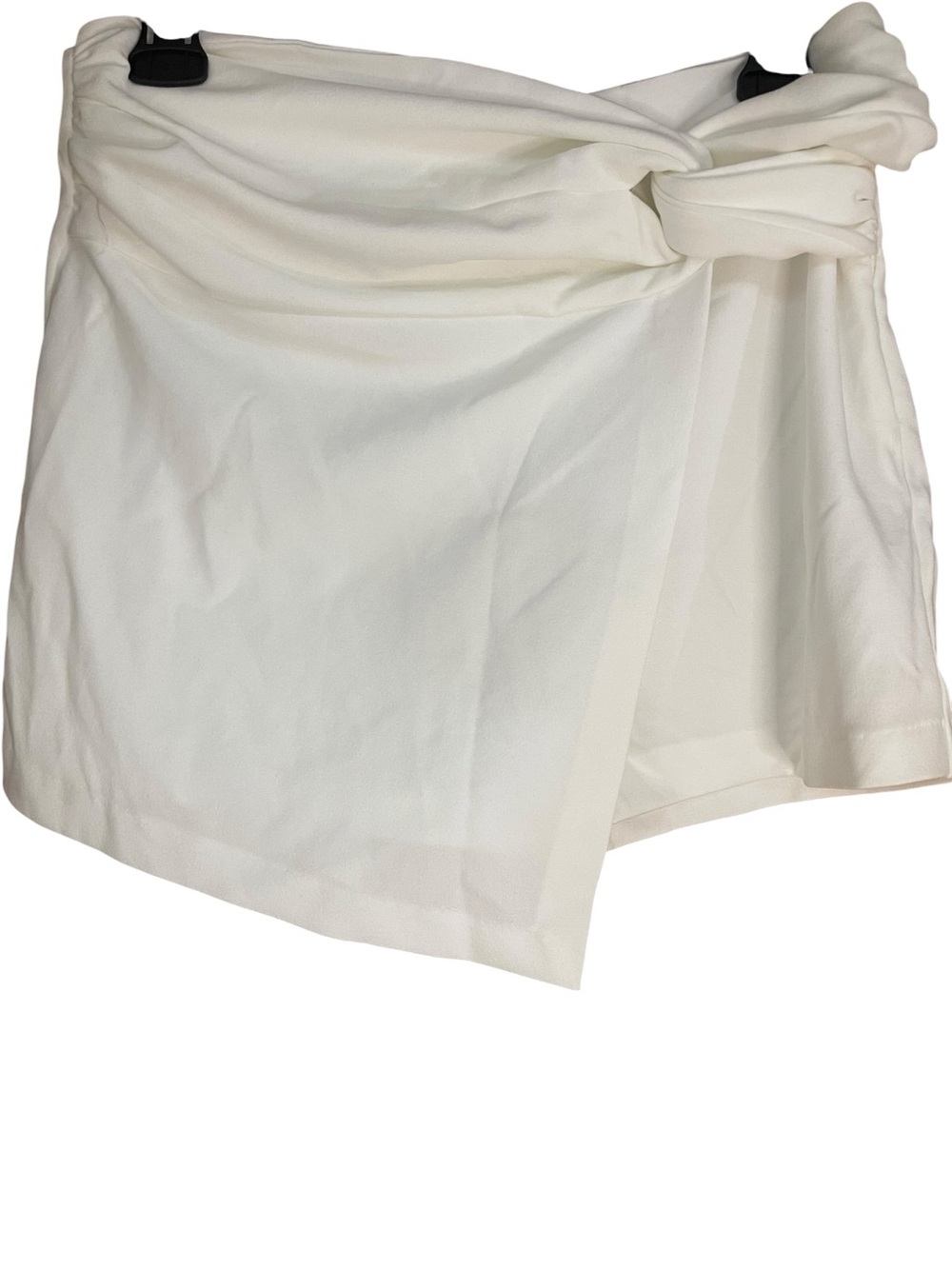 Zara Wrap Front Skort with Knot Detail White